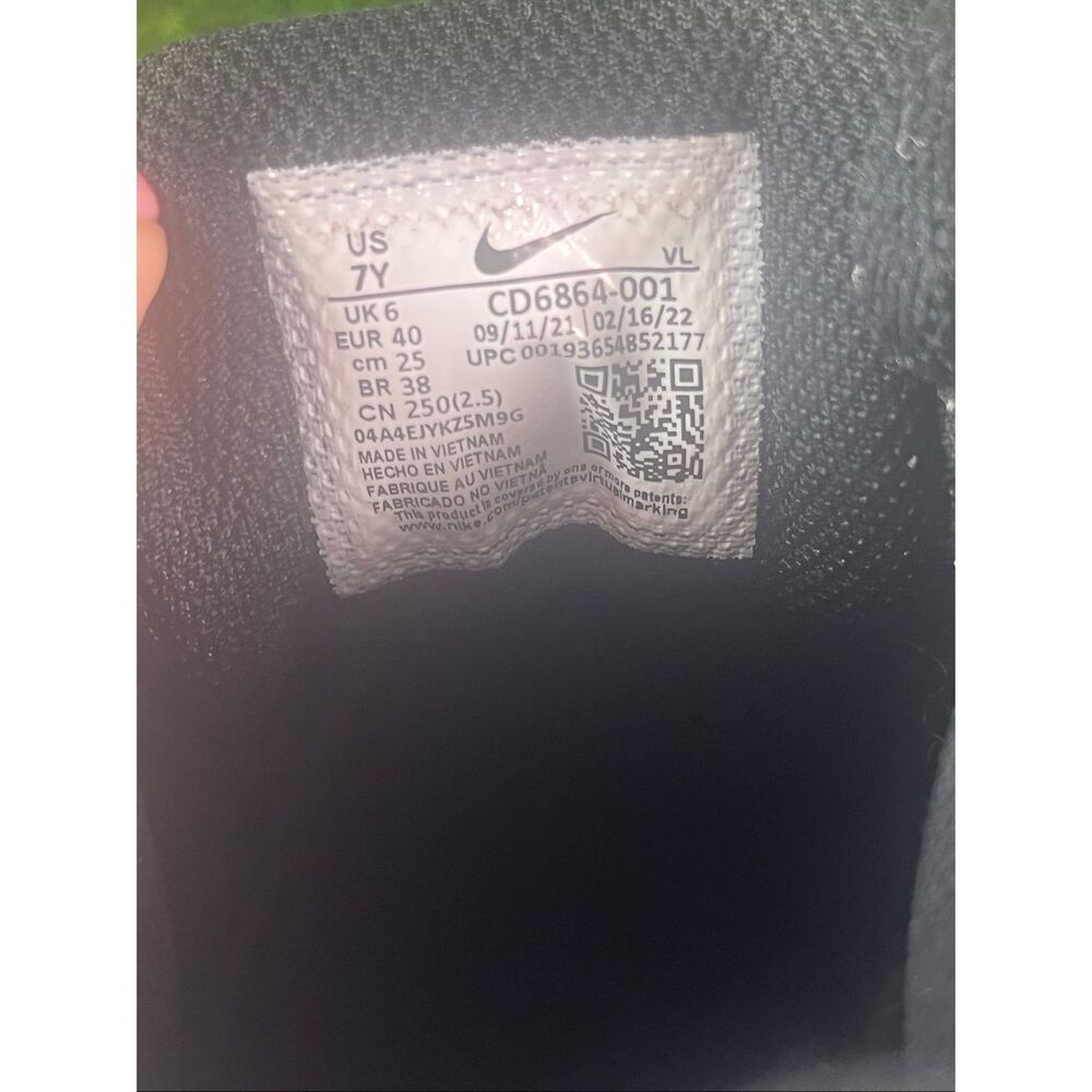 Nike Air Max 90 LTR Triple Black Leather Sneakers CD6864-001 Youth 7Y Women's 8. - Picture 10 of 10